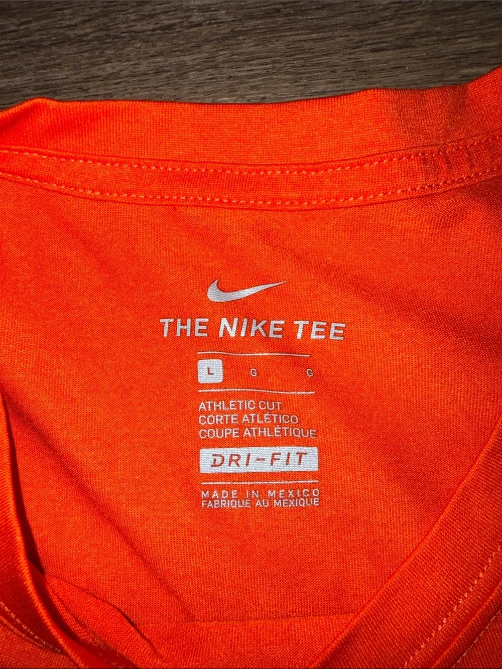 Nike Orange Clemson Tigers Paw Graphic Tee